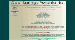 Desktop Screenshot of cspsychiatric.com